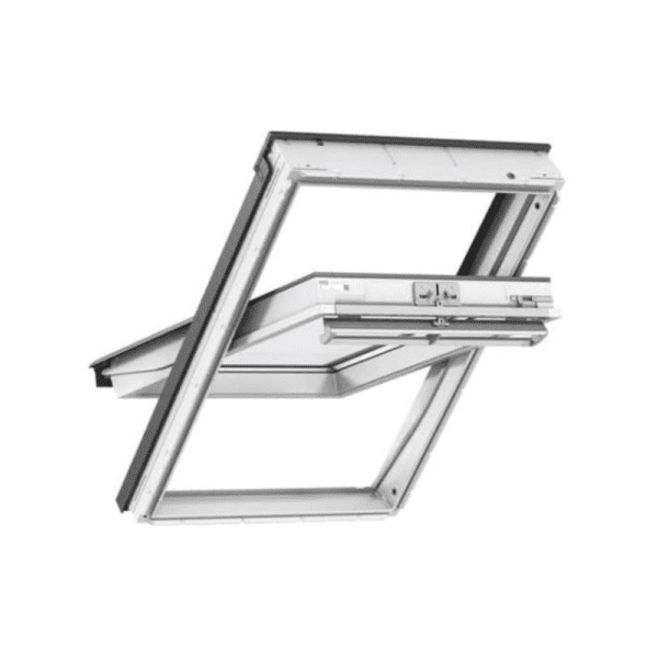 VELUX Manual Centre-Pivot Triple Glazing White Polyurethane 114x118cm GGU SK06 0066