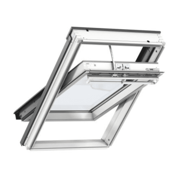 VELUX Electric Centre-Pivot Double Glazing White Painted 78x140cm GGL MK08 207021U